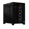 Power Boost PB-C9025B Sea View ATX 4X ARGB Pwm Fan 80+ Bronz Siyah Akvaryum 750W Oyuncu Bilgisayar Kasası