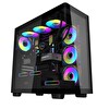 Aigo DS900G Siyah 750W 80+ Bronze ARGB Mid Tower Bilgisayar Kasası