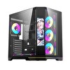 Aigo FT418 Pro Siyah 7x L17 ARGB Fanlı 850W 80+ Bronze Gen5 LCD Mid Tower Bilgisayar Kasası