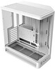 Nzxt H6 (2026) CC-H62FW-01 Beyaz Kompakt Çift Bölmeli Temperli Cam USB 3.0 ATX Mid Tower Kasa