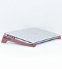 Bk Kişiye Özel Taşınabilir Ahşap Pembe Notebook Laptop Standı