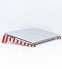 BK Gift Taşınabilir Ahşap Kırmızı Beyaz Laptop Standı