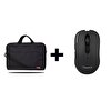 Classone TL2561 15.6" Su Geçirmez Kumaş Siyah Notebook Çantası + WM300 Kablosuz Mouse