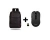 Classone PR-C160 15.6" Su Geçirmez Kumaş Siyah Notebook Sırt Çantası + WM300 Kablosuz Mouse