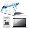 Codegen Apple 13" MacBook Pro M2 A2686 Mavi Mermer Kılıf Koruyucu ve Ekran Filmi CMPTM2-133BM