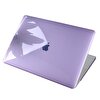 McStorey MacBook Air M1 13" A1932 A2179 A2337 Ile Uyumlu Kristal Mor Laptop Koruyucu Kılıf