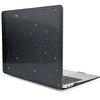 McStorey MacBook Air M1 13" A1932 A2179 A2337 Uyumlu Crystal Star Siyah Laptop Koruyucu Kılıf