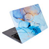 McStorey MacBook Pro M1-M2 13" A1706-08 A1989 A2159 A2251 A2289 A2338 Uyumlu Açık Mavi Laptop Koruyucu Kılıf MARBLE14NL