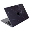 McStorey MacBook Air 13" M1 A2337 Uyumlu Siyah Laptop Koruyucu Kılıf MARBLE14