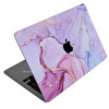 McStorey MacBook Pro M1 M2 A2338 Uyumlu Lila Laptop Kaplama Koruyucu Sticker MARBLE14