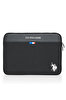 U.S. Polo Assn. PLEVR23698 Macbook Air - Macbook Pro 13 ve 13.3" Uyumlu Siyah Laptop Kılıfı