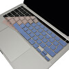 McStorey MacBook Pro M1 M2 13" A2289 2251 A2338 A2141 Uyumlu Türkçe Q Baskı R.Powder Mavi Pembe Klavye Kılıfı
