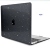 McStorey MacBook Pro M1 M2 M3 16.2" A2485 A2780 A2991 Uyumlu Crystal Star Siyah Laptop Koruyucu Kılıf