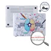 McStorey MacBook Air M1 13" A1932 A2179 A2337 Uyumlu Beyaz Kılıf BRAIN
