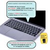 McStorey MacBook Air M1 A1932 A2179 A2337 Uyumlu F-Türkçe Daktilotip Siyah Laptop Klavye Kılıfı
