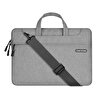 McStorey Cartinoe 13" MacBook Notebook Omuz Askılı Gri Laptop Çantası