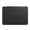 Siyah Laptop Çantası Macbook Air Pro 13inc Deri El Çantası Miknatisli Notebook Kılıfı Wiwu