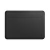 Siyah Laptop Çantası Macbook Air Pro 15inc Deri El Çantası Notebook Kılıfı Wiwu