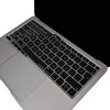 Siyah Laptop Macbook Air Klavye Kılıfı Türkçe Q Harf Baskılı A1932 Ile Uyumlu