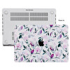 Beyaz Macbook Pro Kılıf 13inç M1-m2 A1706 A1708 A1989 A2159 A2251 A2289 A2338 Ile Uyumlu Flower03