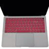 Pembe Laptop Macbook Air Klavye Kılıfı Türkçe Q Harf Baskılı A1932 Ile Uyumlu