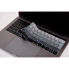 Siyah Gri Macbook Pro Klavye Koruyucu Uk(eu) İngilizce Baskı A1706 1989 2159 A1707 1990 Uyumlu Ombre