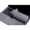 Siyah Gri Laptop Macbook Air Klavye Koruyucu Us(abd) İngilizce Harf Baskılı A1932 Ile Uyumlu Ombre