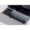 Siyah Gri Laptop Macbook Pro Klavye Kılıf Türkçe Q Baskılı A1534 A1708 Ile Uyumlu Ombre
