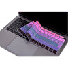 Pembe Mavi Laptop Macbook Air Klavye Koruyucu Uk(eu) İngilizce Harf Baskılı A1932 Ile Uyumlu Ombre