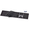 Siyah Apple Magic Keyboard-2 Ile Uyumlu Klavye Koruyucu A1843 Uk-us İngilizce-türkçe Baskı