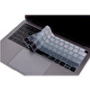 Siyah Gri Laptop Macbook Air Klavye Koruyucu Us-tr Harf Baskılı A1932 Ile Uyumlu Ombre