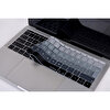 Siyah Gri Laptop Macbook Pro Klavye Kılıf Uk(eu) İngilizce Baskılı A1534 A1708 Ile Uyumlu Ombre