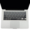 Siyah Gri Macbook Air Pro Klavye Kılıfı Laptop Us(abd) İngilizce A1466 A1502 A1398 Ile Uyumlu Ombre