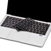 Siyah Macbook Air M1 Klavye Kılıfı Uk(eu) İngilizce Harf Baskı A2179 A2337 Ile Uyumlu