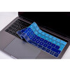 Lacivert Mavi Macbook Pro Klavye Kılıfı Türkçe Q Baskı A1706 A1989 A2159 A1707 A1990 Ile Uyumlu Ombre