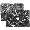 Siyah Macbook Air M1 Kılıf 13 Inç A1932 A2179 A2337 Ile Uyumlu F.marble