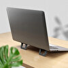 Siyah Laptop Standı Macbook Tutucu Katlanabilir Taşınabilir Tablet Notebook Standı