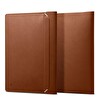 Spigen 16" Universal MacBook Notebook Laptop Taşıma Çantası Valentinus Sleeve Açık Kahverengi