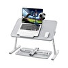 Bix Saiji AL33 Yükseklik ve Açı Ayarlı Laptop Standı Ergonomik ve Katlanabilir Çekmeceli Çalışma Masası