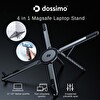 Dossimo DS-500 4 in 1 Katlanabilir Portatif Laptop Standı Manyetik MagSafe Telefon ve Tablet Tutucu Tripod