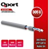 Qport Q-CAT6 305 M UTP 23AWG 0.57mm Gri Network Ağ Kablosu