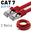 Irenis 2 Metre CAT7 Kablo S/FTP LSZH Ethernet Network Lan Ağ Kablosu Kırmızı