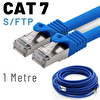 Irenis 1 Metre CAT7 Kablo S/FTP LSZH Ethernet Network Lan Ağ Kablosu Mavi