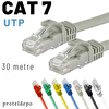 Irenis 30 Metre CAT7 Kablo Ethernet Network İnternet Lan Ağ Kablosu Gri
