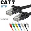Irenis 5 Metre CAT7 Kablo Ethernet Network İnternet Lan Ağ Kablosu - Siyah