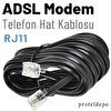 Irenis 10 Metre ADSL VDSL Modem RJ11 Köken Telefon Kablosu