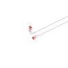 Irenis 25 cm Beyaz CAT6A U/FTP 90° Bükülebilir Kablo