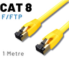 Irenis 1 M CAT8 Kablo F/FTP LSZH Ethernet Network Lan Ağ Kablosu Sarı