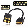 Dark DK-HD-ADVIX2VGA DVI Erkek / 2 x VGA Dişi Dönüştürücü
