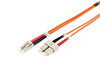 Digitus LC-SC Fiber Optik Patch Kablo 5 Metre Multimode Duplex 50/125